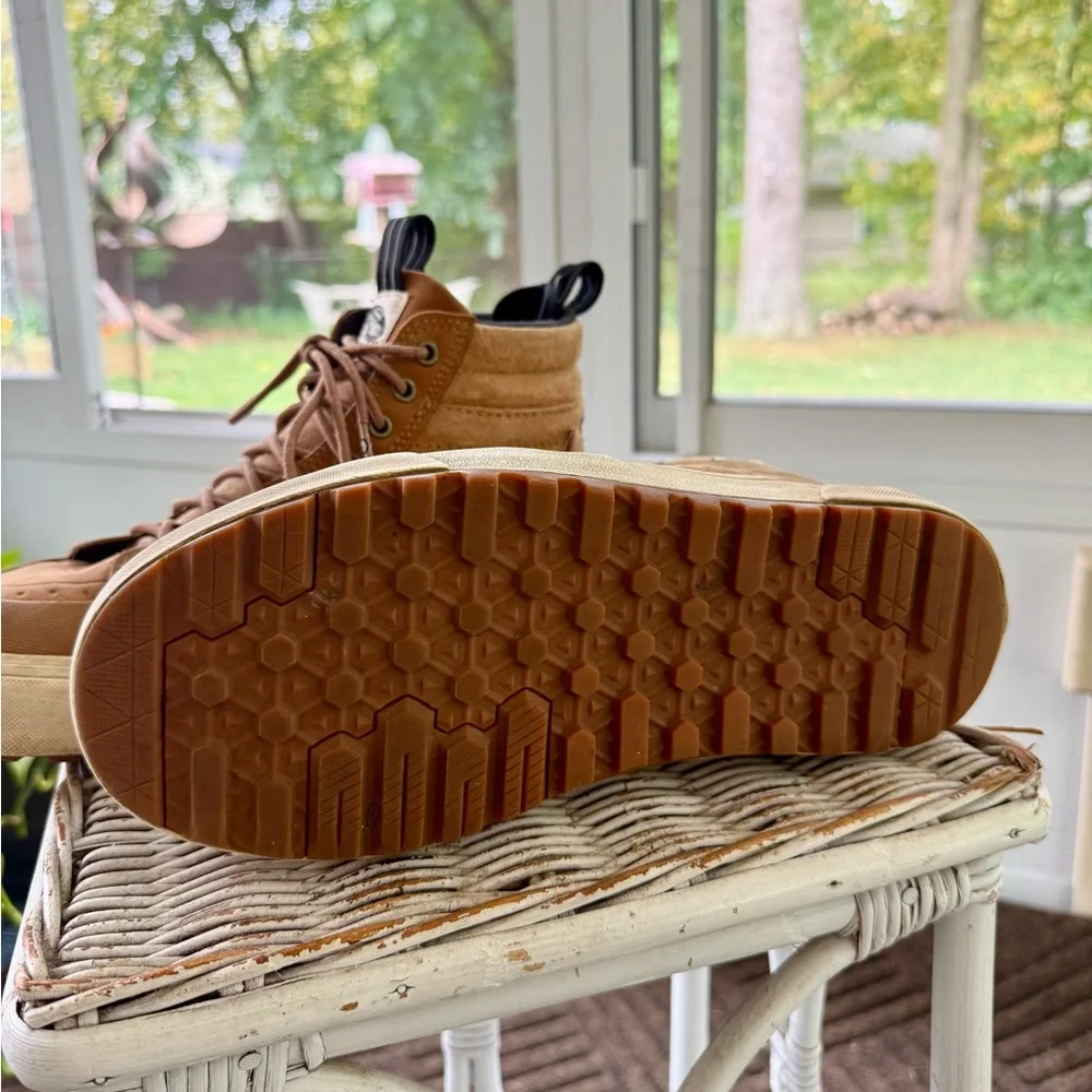 MTE Vans Tan High-Top Sneakers - great for winter, fall, and spring! - Picture 3 of 6